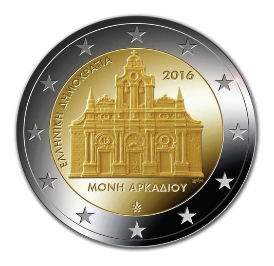 2 euro Grecja Klasztor Arkadi 2016