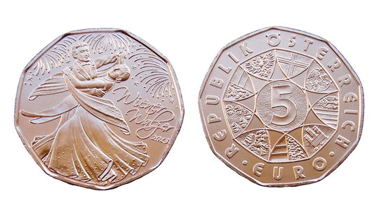5 euro Austria Walc wiedeński 2013