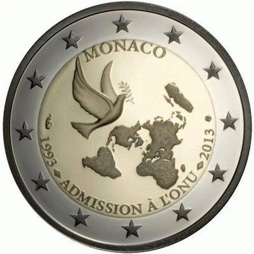 2 euro Monako 20 lat w ONZ 2013