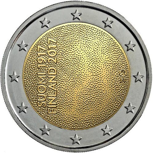 2 euro Finlandia 100 lat niepodległości 2017