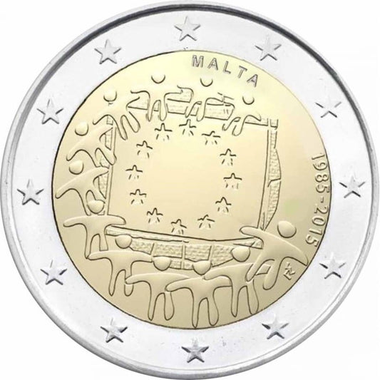 2 euro Malta 30 lat flagi UE 2015