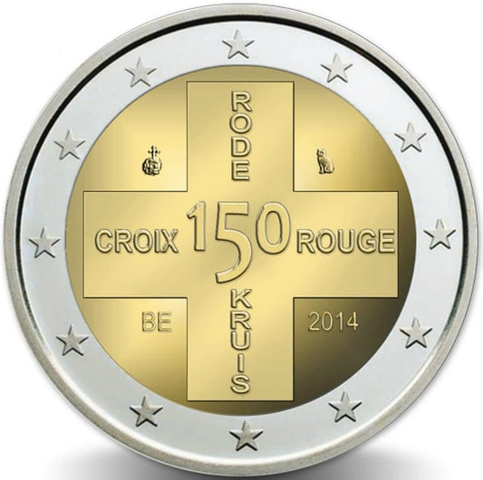 2 euro Belgia Międzynarodowy Czerwony Krzyż 2014