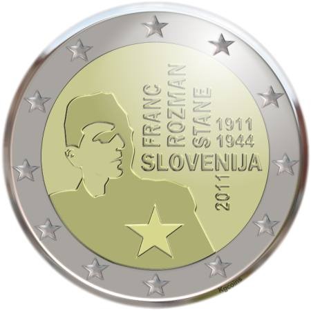 2 euro Słowenia Franc Rozman Stane 2011