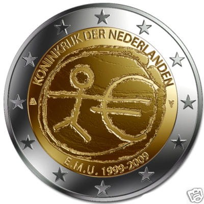 2 euro HOLANDIA 10 lat strefy euro 2009
