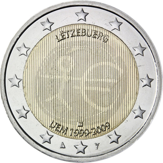 2 euro Luksemburg 10 lat strefy euro 2009