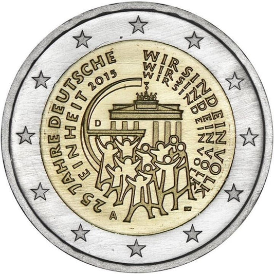 2 euro Niemcy 25 lat Zjednoczenia 2015