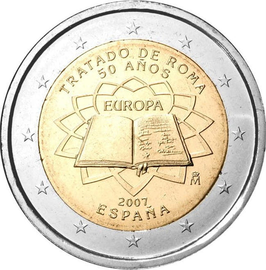 2 euro Hiszpania Traktaty Rzymskie 2007
