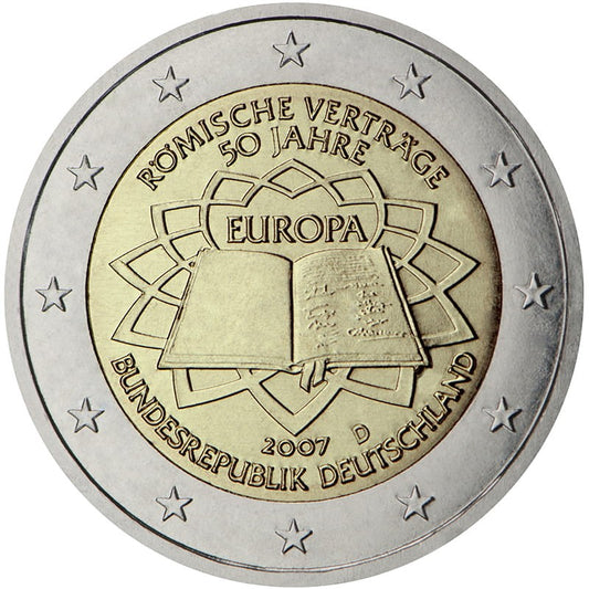 2 euro Niemcy Traktaty Rzymskie 2007