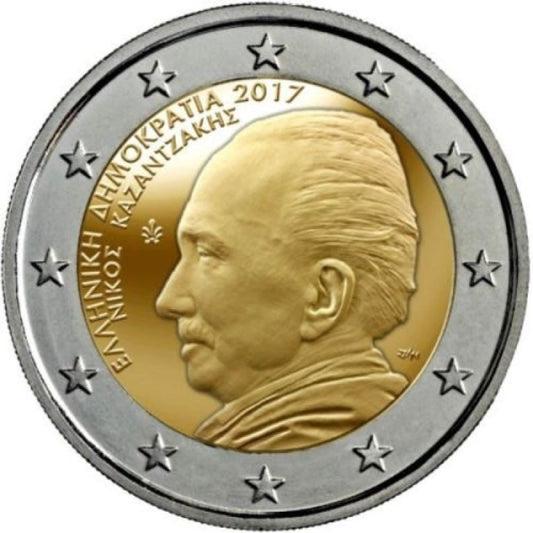 2 euro Grecja Nikos Kazantzakis 2017