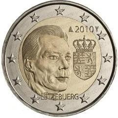 2 euro LUKSEMBURG Barwy Wielkiego Księcia 2010