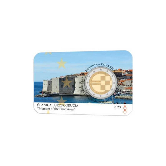 2 euro Chorwacja Wprowadzenie Euro 2023 coincard