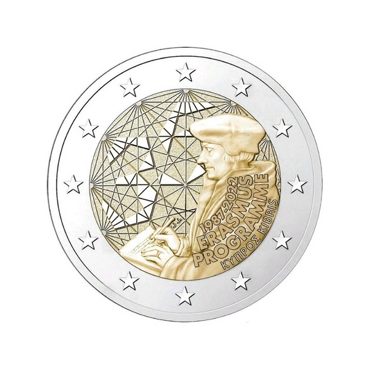 2 euro Cypr 35 lat programu Erasmus 2022