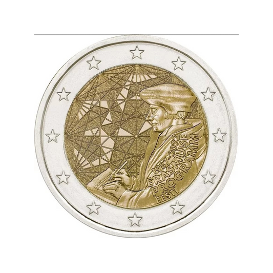 2 euro Estonia 35 lat programu Erasmus 2022