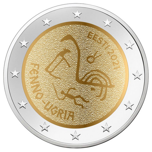 2 euro Estonia Ludy Ugrofińskie 2021
