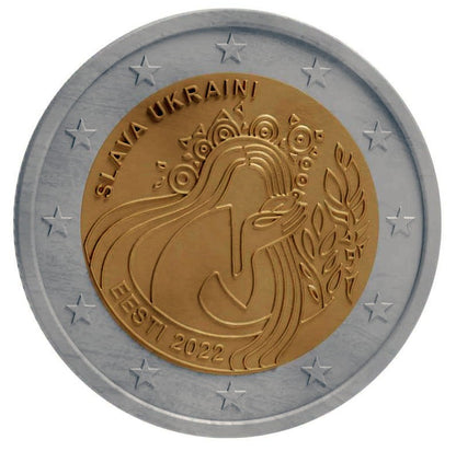 2 euro Estonia Sława Ukrainie 2022