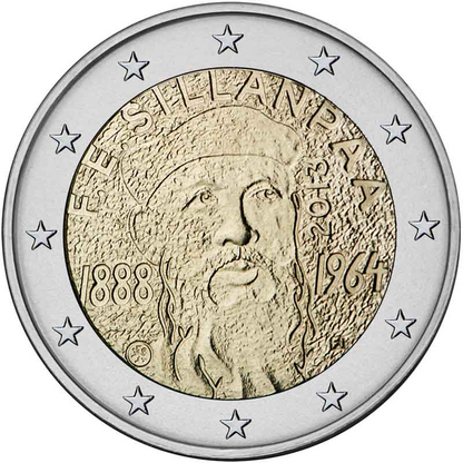 2 euro Finlandia Frans Sillanpaa 2013