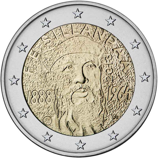 2 euro Finlandia Frans Sillanpaa 2013