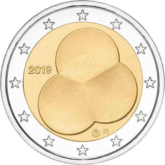 2 euro Finlandia Konstytucja 2019