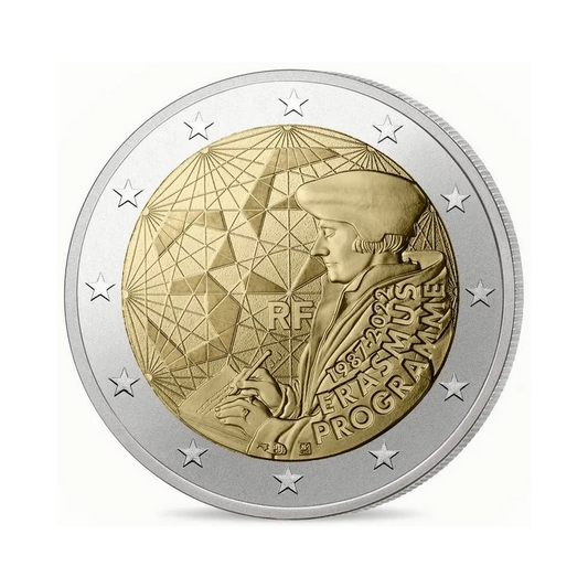 2 euro Francja 35 lat programu Erasmus 2022