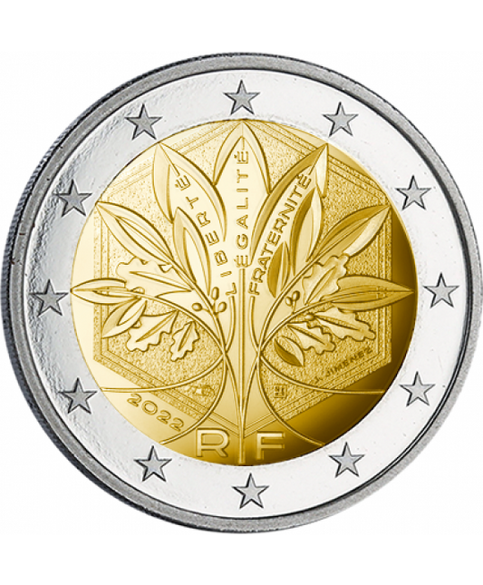 2 euro Francja Nowy motyw 2022