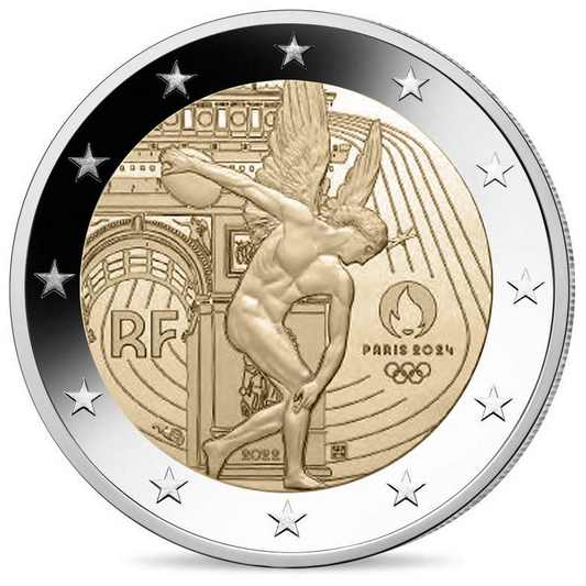 2 euro Francja Olimpiada Dyskobol 2022