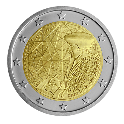2 euro Grecja 35 lat programu Erasmus 2022