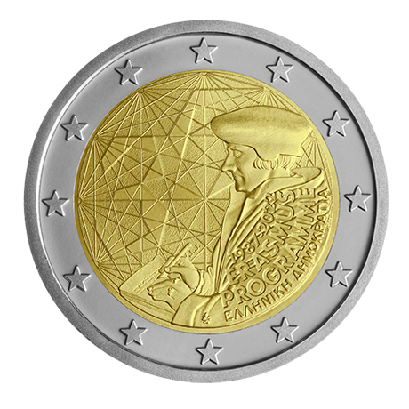 2 euro Grecja 35 lat programu Erasmus 2022