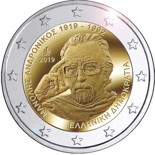 2 euro Grecja Manolis Andronicos 2019