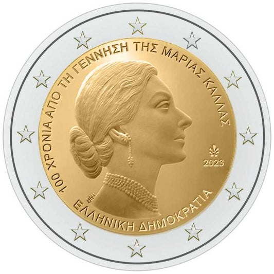 2 euro Grecja Maria Callas 2023