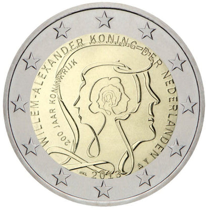 2 euro HOLANDIA 200 lat królestwa 2013