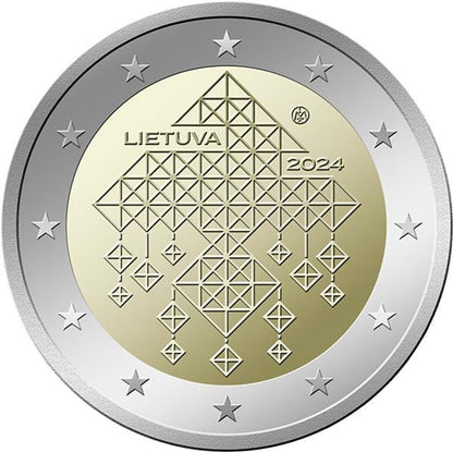 2 euro Litwa Słomiane Ogrody 2024