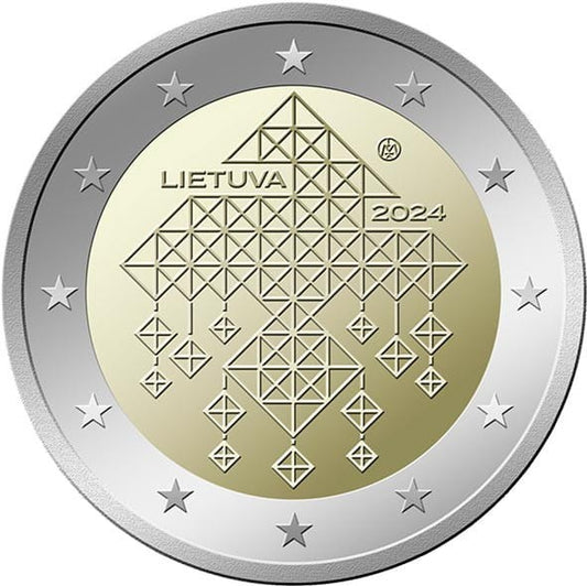 2 euro Litwa Słomiane Ogrody 2024