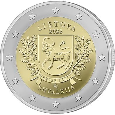 2 euro Litwa Suvalkija - Suwalszczyzna 2022