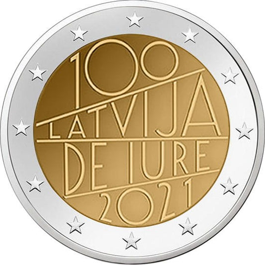 2 euro Łotwa 100 lat Republiki 2021