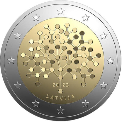 2 euro Łotwa Umiejętności finansowe 2022