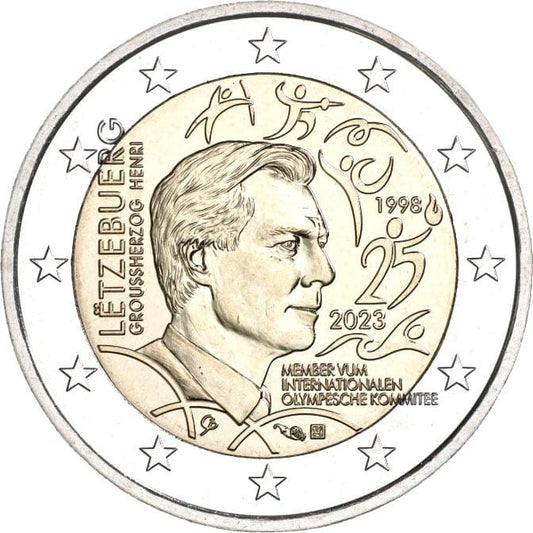 2 euro Luksemburg Komitet olimpijski 2023