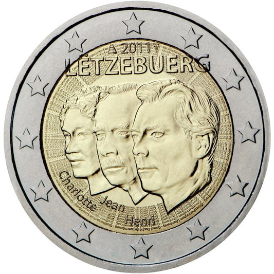 2 euro Luksemburg Wielki Książę Jan 2011