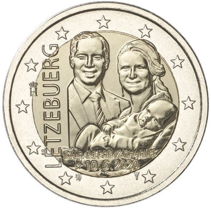 2 euro Luksemburg ur. Ks. Charlesa 2020 relief