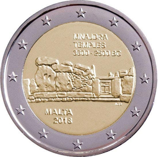 2 euro Malta Świątynie Mnajdra 2018