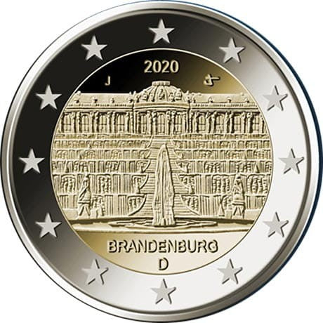 2 euro Niemcy Brandenburgia 2020