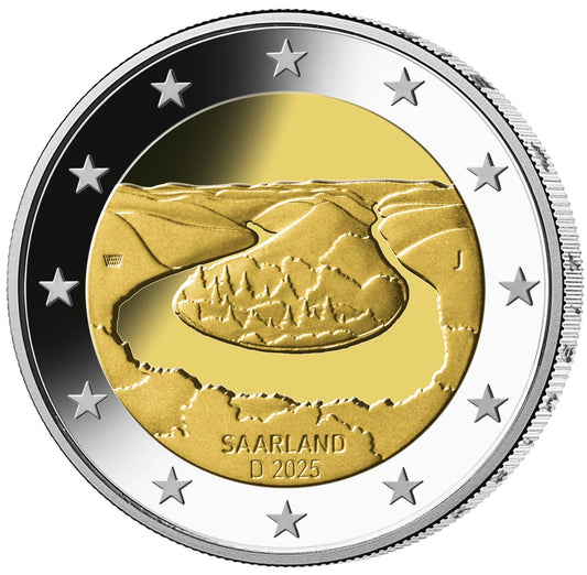 2 euro Niemcy Saara II - meandry rzeki 2025