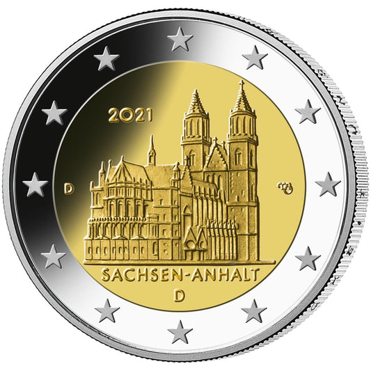 2 euro Niemcy Saksonia-Anhalt 2021