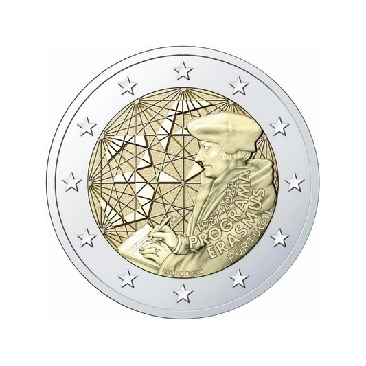 2 euro Portugalia 35 lat programu Erasmus 2022