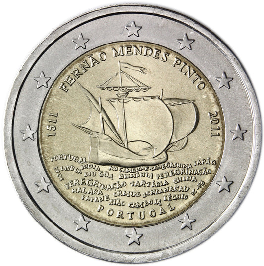 2 euro Portugalia Fernao Mendes Pinto 2011