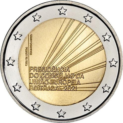 2 euro Portugalia Prezydencja w UE 2021