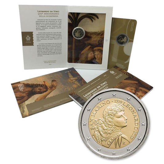 2 euro San Marino Leonardo da Vinci 2019