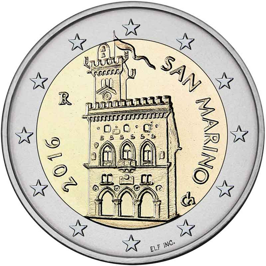 2 euro San Marino Palazzo Pubblico 2016
