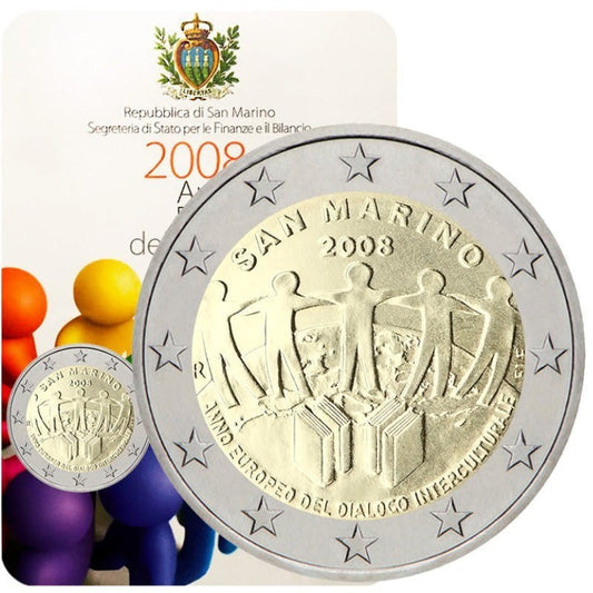 2 euro San Marino Rok dialogu 2008