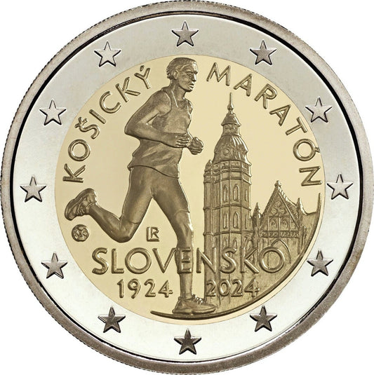 2 euro Słowacja 100 lat koszyckiego maratonu 2024