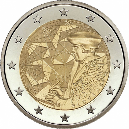2 euro Słowacja 35 lat programu Erasmus 2022